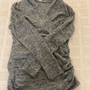 PinkBlush Maternity Nursing Ruched Wrap Sweater Top